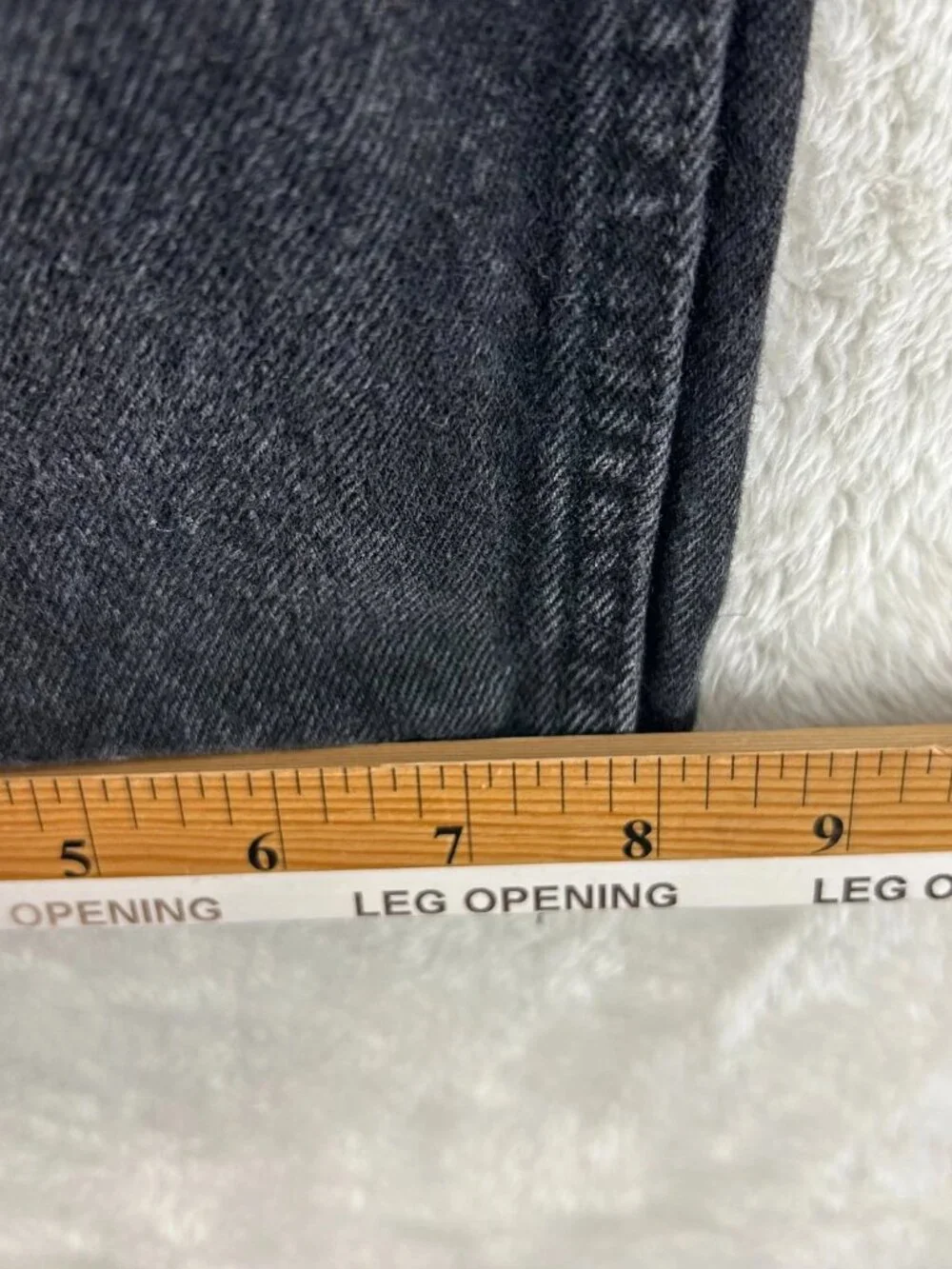 Vintage Levi's 550 Black Jeans Mens 36x30 Tapered Leg Denim Relaxed Fit 5-Pocket